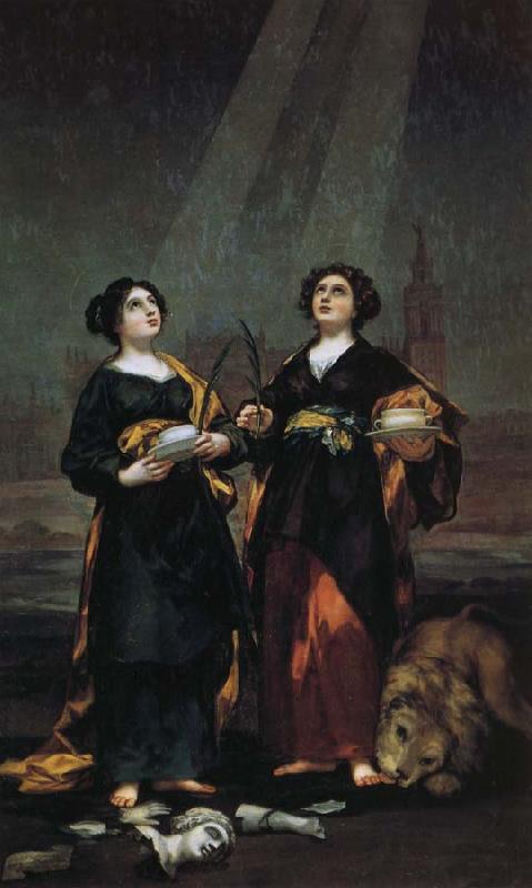 Francisco Goya Saints Justa and Rufina oil painting image